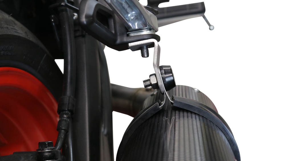 Exhaust compatible with Yamaha XSR700 2021-2024, Furore Evo4 Poppy, Full system exhaust, including removable db killer 