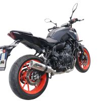 Exhaust compatible with Yamaha FZ-7 MT07 2021-2024, M3 Inox , Full system exhaust, including removable db killer 