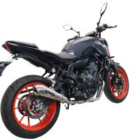 Exhaust compatible with Yamaha FZ-7 MT07 2021-2024, Powercone Evo, Full system exhaust, including removable db killer 