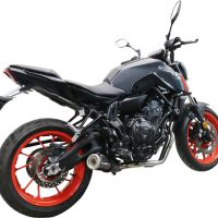 Exhaust compatible with Yamaha FZ-7 MT07 2021-2024, M3 Poppy , Full system exhaust, including removable db killer 