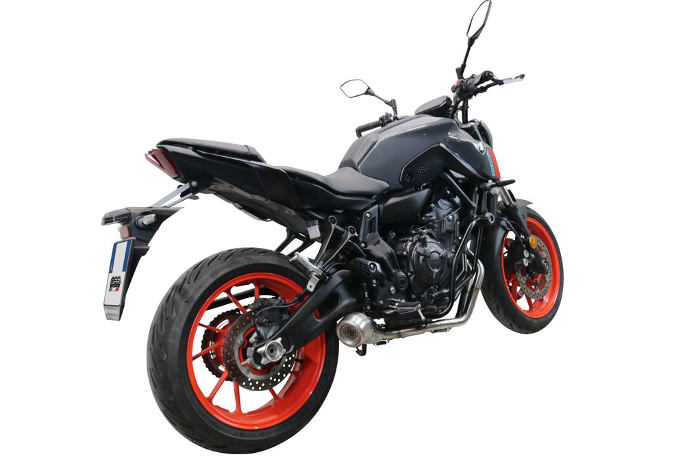 Exhaust compatible with Yamaha FZ-7 MT07 2021-2024, Powercone Evo, Full system exhaust, including removable db killer 