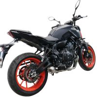 Exhaust compatible with Yamaha FZ-7 MT07 2021-2024, Powercone Evo, Full system exhaust, including removable db killer 