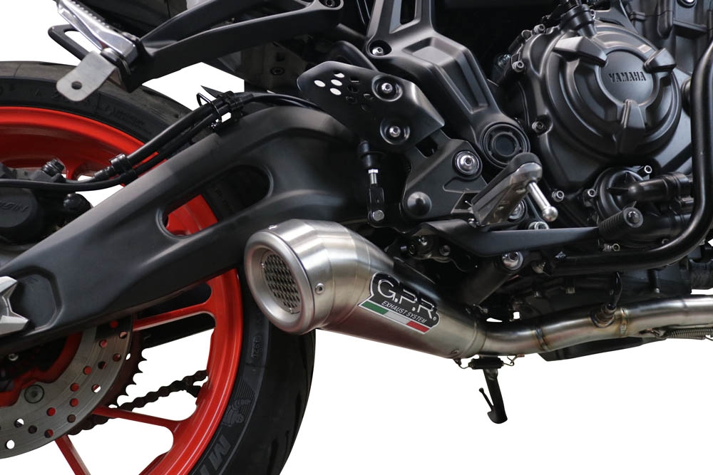 Exhaust compatible with Yamaha XSR700 2021-2024, Powercone Evo, Full system exhaust, including removable db killer 