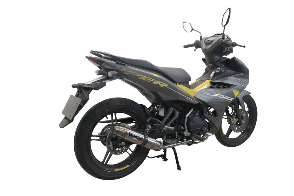 Exhaust compatible with Yamaha Sniper 150 2021-2022, Deeptone Inox, Full system exhaust, including removable db killer 