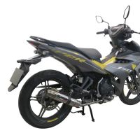 Exhaust compatible with Yamaha Sniper 150 2021-2022, Deeptone Inox, Full system exhaust, including removable db killer 