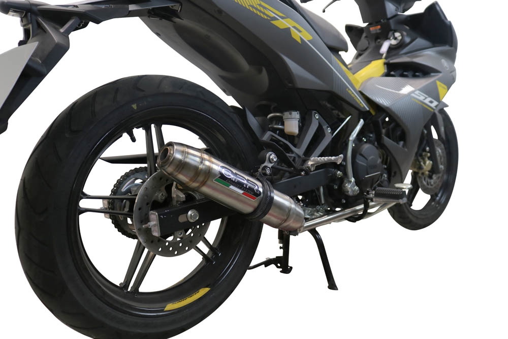 Exhaust compatible with Yamaha Sniper 150 2021-2022, Deeptone Inox, Full system exhaust, including removable db killer 