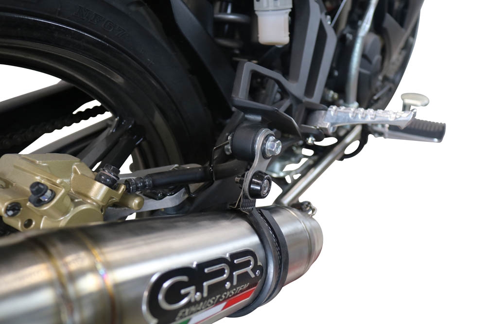 Exhaust compatible with Yamaha Sniper 150 2021-2022, Deeptone Inox, Full system exhaust, including removable db killer 
