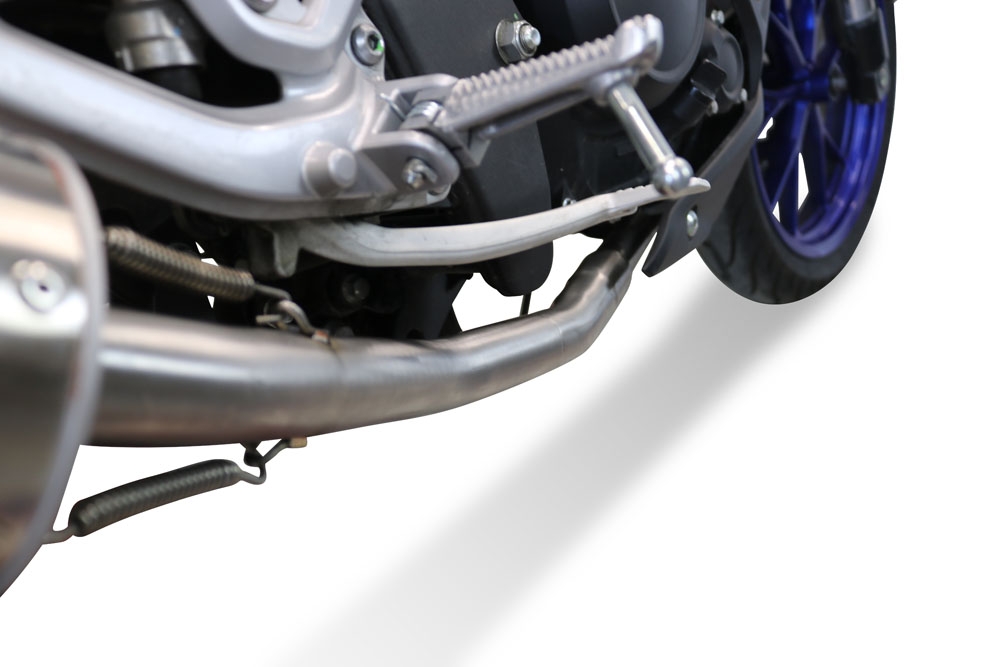 Exhaust compatible with Yamaha Mt 125 2021-2025, Albus Ceramic, Full system exhaust, including removable db killer 
