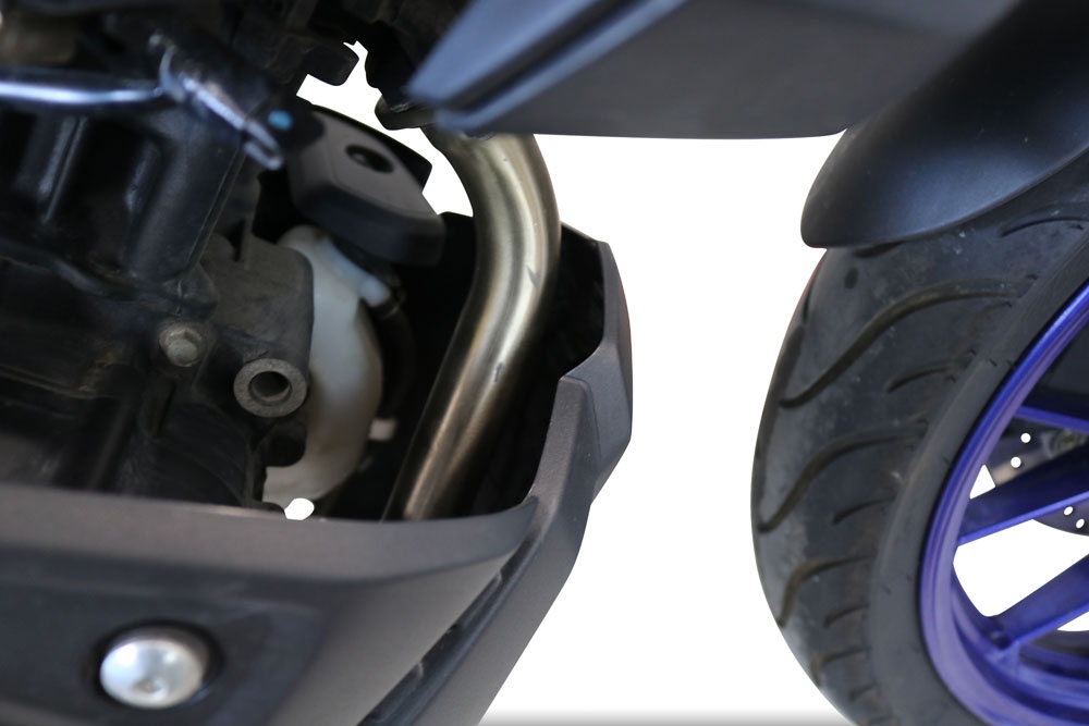 Exhaust compatible with Yamaha Mt 125 2021-2025, Albus Ceramic, Full system exhaust, including removable db killer 