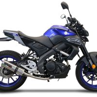 Exhaust compatible with Yamaha Mt 125 2020-2020, M3 Inox , Full system exhaust, including removable db killer 