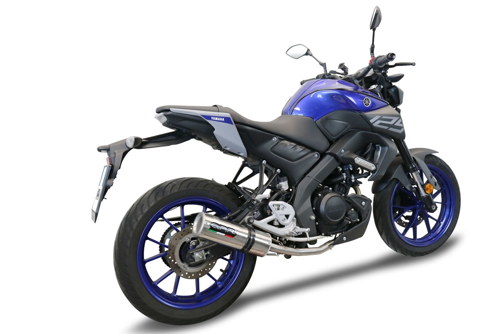 Exhaust compatible with Yamaha Mt 125 2020-2020, M3 Inox , Full system exhaust, including removable db killer 