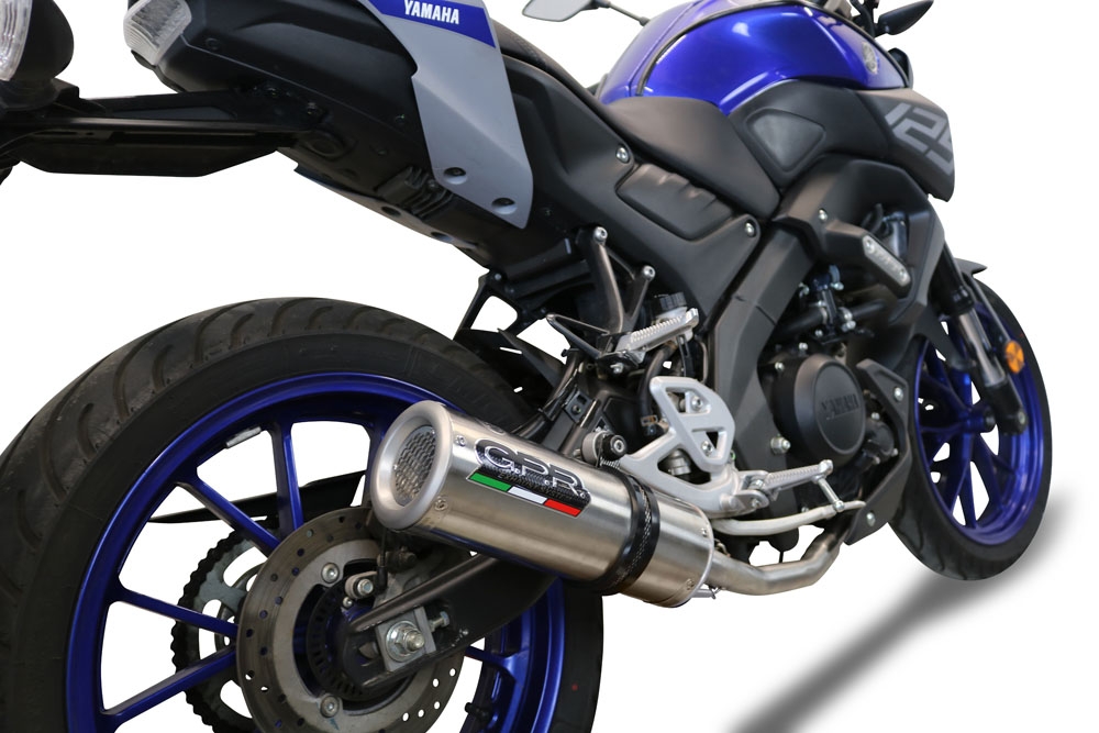 Exhaust compatible with Yamaha Mt 125 2020-2020, M3 Inox , Full system exhaust, including removable db killer 
