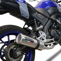 Exhaust compatible with Yamaha Mt 125 2020-2020, M3 Inox , Full system exhaust, including removable db killer 