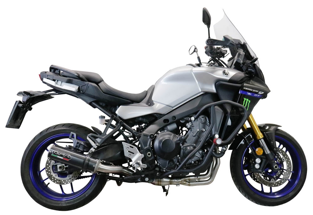YamahaTracer 920212024M3 Poppy Full system exhaust, including removable db killer