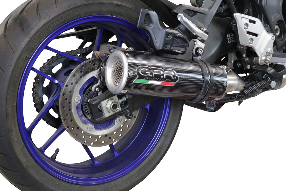 YamahaTracer 920212024M3 Poppy Full system exhaust, including removable db killer