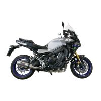 GPR exhaust compatible with Yamaha Tracer 9 2021-2024, Satinox , Homologated legal full system exhaust, including removable db killer and catalyst 