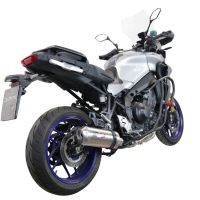 GPR exhaust compatible with Yamaha Tracer 9 2021-2024, Satinox , Homologated legal full system exhaust, including removable db killer and catalyst 