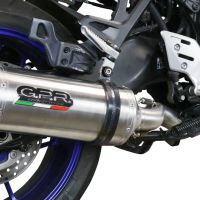 GPR exhaust compatible with Yamaha Tracer 9 2021-2024, Satinox , Homologated legal full system exhaust, including removable db killer and catalyst 