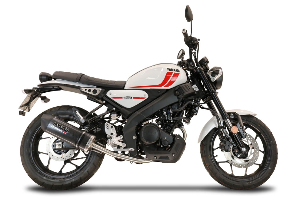 Exhaust compatible with Yamaha XSR125 2021-2025, Furore Poppy, Full system exhaust, including removable db killer 