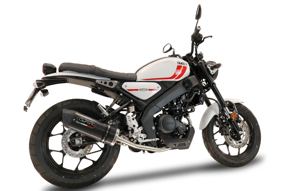Exhaust compatible with Yamaha XSR125 2021-2025, Furore Poppy, Full system exhaust, including removable db killer 
