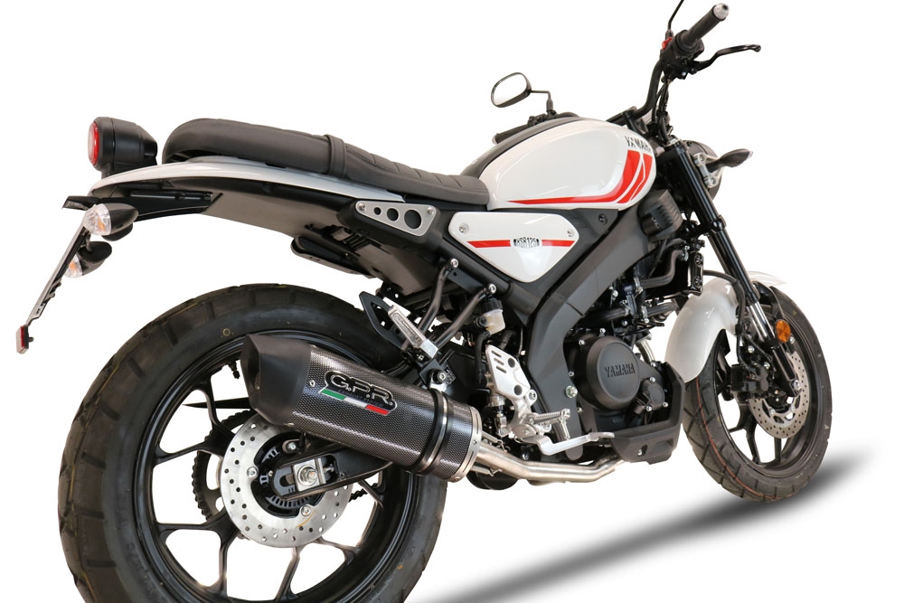 Exhaust compatible with Yamaha XSR125 2021-2025, Furore Poppy, Full system exhaust, including removable db killer 