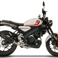 Exhaust compatible with Yamaha XSR125 2021-2025, M3 Black Titanium, Full system exhaust, including removable db killer 