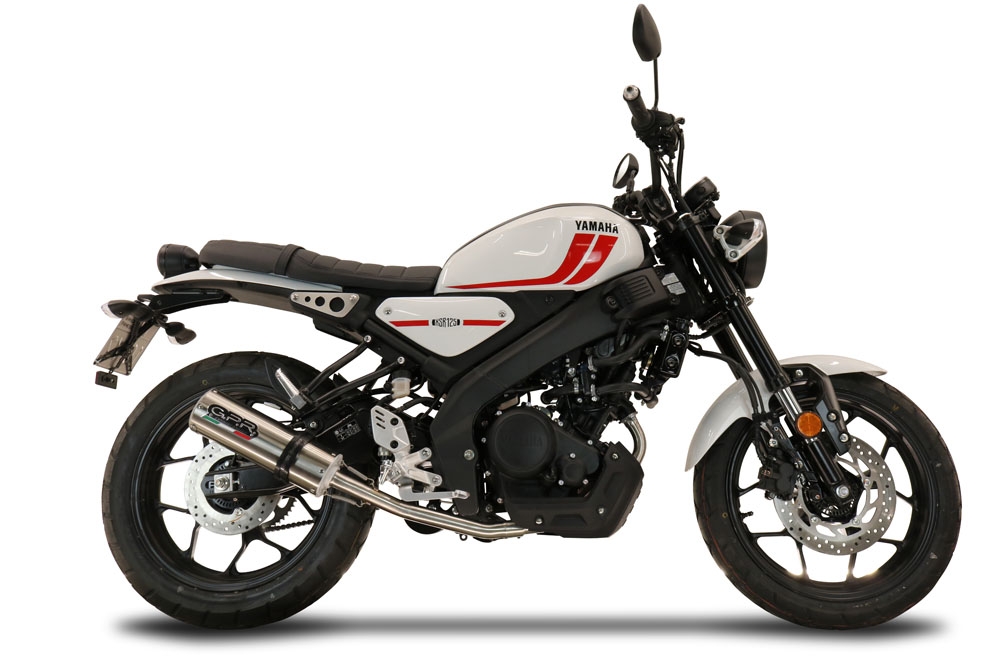 Exhaust compatible with Yamaha XSR125 2021-2025, M3 Inox , Full system exhaust, including removable db killer 