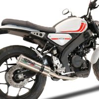 Exhaust compatible with Yamaha XSR125 2021-2025, M3 Inox , Full system exhaust, including removable db killer 