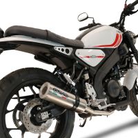 Exhaust compatible with Yamaha XSR125 2021-2025, M3 Inox , Full system exhaust, including removable db killer 