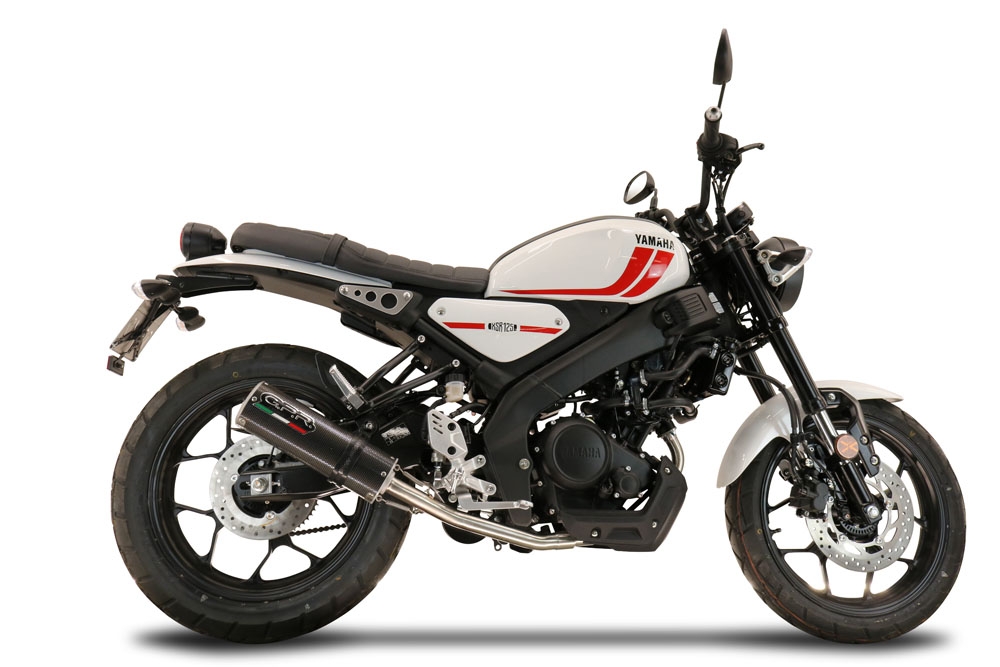 Exhaust compatible with Yamaha XSR125 2021-2025, M3 Poppy , Full system exhaust, including removable db killer 