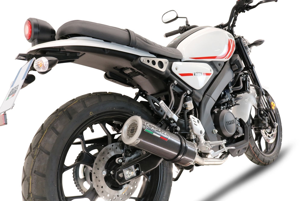 Exhaust compatible with Yamaha XSR125 2021-2025, M3 Poppy , Full system exhaust, including removable db killer 