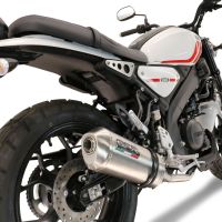 Exhaust compatible with Yamaha XSR125 2021-2025, Satinox , Full system exhaust, including removable db killer 