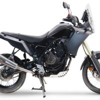 GPR exhaust compatible with  Yamaha Tenere 700 2019-2020, New Grand Prix Evo Titanium, Slip-on exhaust including removable db killer and link pipe, EPA-compliant 