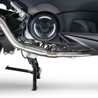 Exhaust compatible with Yamaha T-Max 560 2022-2024, Furore Nero, Full system exhaust, including removable db killer 