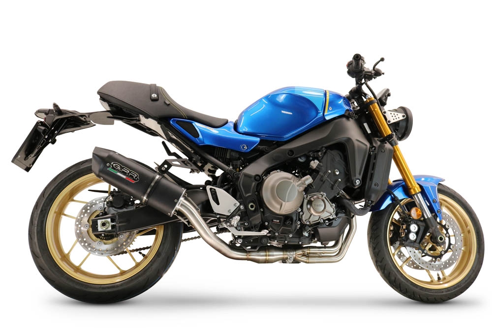 Exhaust compatible with Yamaha XSR900 2022-2024, Furore Evo4 Nero, Full system exhaust, including removable db killer 