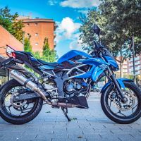 Exhaust compatible with Kawasaki Z-125 2021-2024, M3 Inox , Slip-on exhaust including removable db killer and link pipe, EPA-compliant 