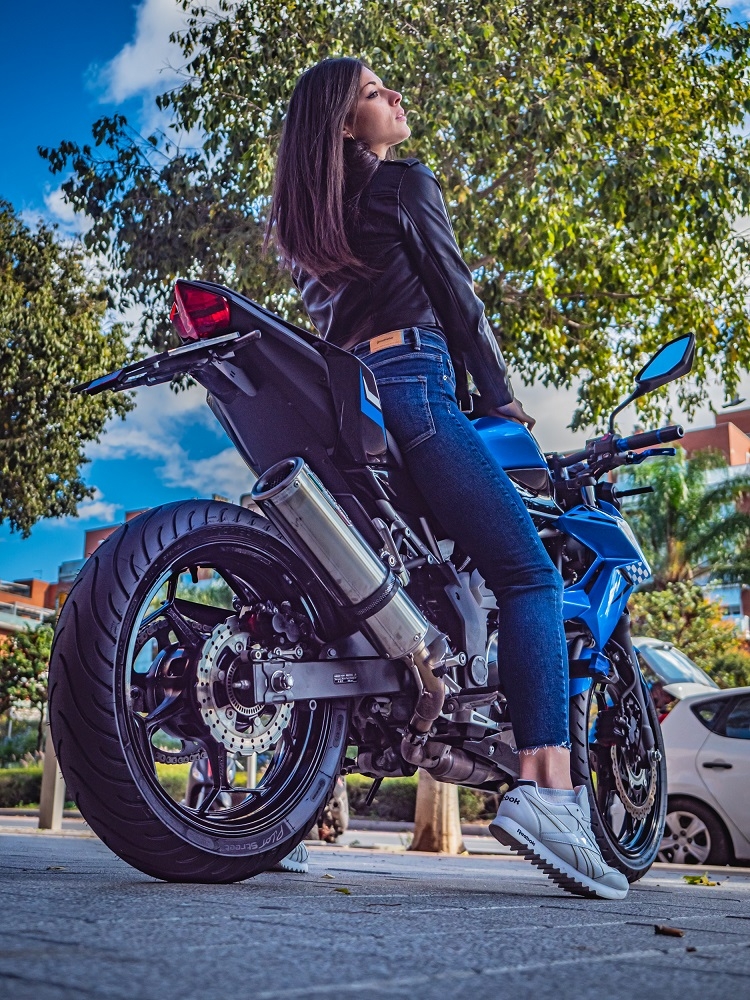 Exhaust compatible with Kawasaki Z-125 2021-2024, M3 Inox , Slip-on exhaust including removable db killer and link pipe, EPA-compliant 