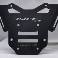 Top case GPR TECH compatible with  Zontes 350 T2 ADV 2022/2024 e5 GPR TECH Top case in aluminum, silver color with specific plate included Capacity 45 LT.