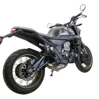 Exhaust compatible with Zontes 350 R1 2022-2024, Deeptone Inox, Full system exhaust, including removable db killer 