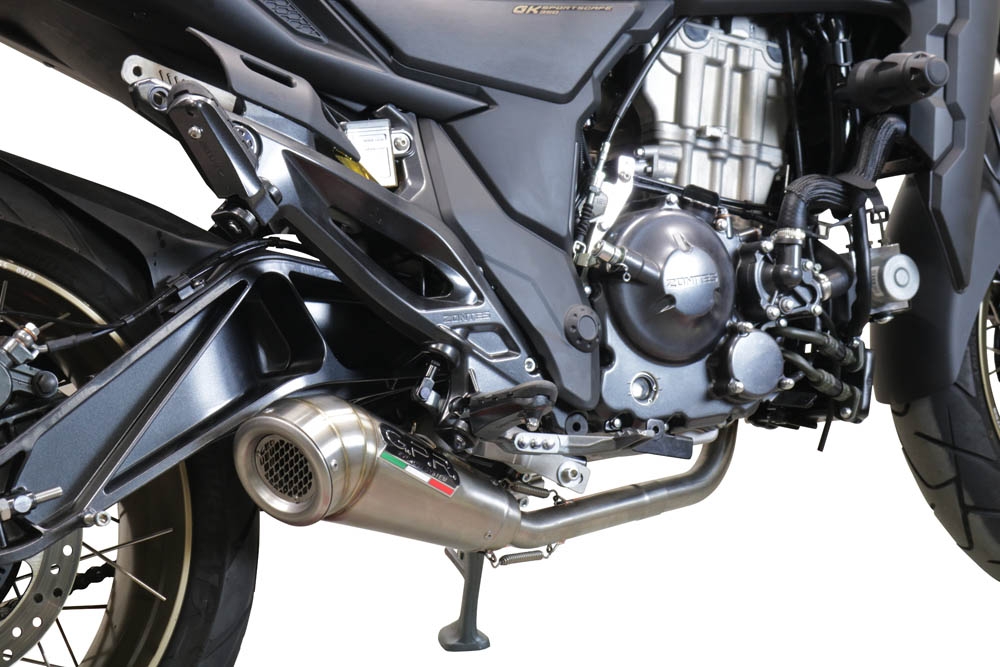 Exhaust compatible with Zontes 350 T1 ADV 2022-2024, Powercone Evo, Full system exhaust, including removable db killer 