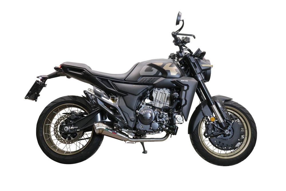 Exhaust compatible with Zontes 350 T1 ADV 2022-2024, Powercone Evo, Full system exhaust, including removable db killer 