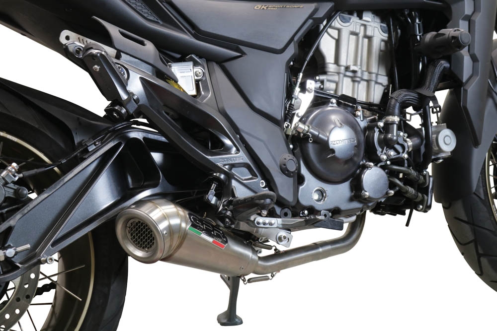 Exhaust compatible with Zontes 350 T1 ADV 2022-2024, Powercone Evo, Full system exhaust, including removable db killer 