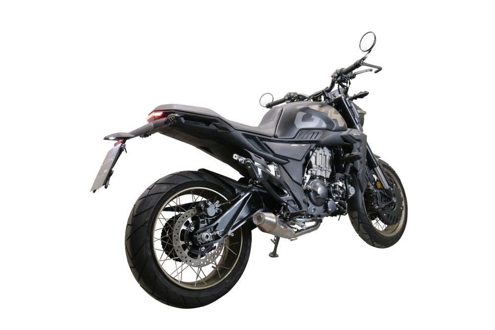 Exhaust compatible with Zontes 350 X1 2022-2024, Ultracone, Full system exhaust, including removable db killer 