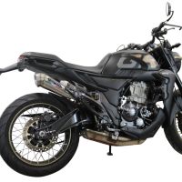 Exhaust compatible with Zontes 350 GK 2022-2024, Powercone Evo, Slip-on exhaust including removable db killer and link pipe, EPA-compliant 