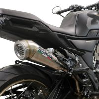 Exhaust compatible with Zontes 350 GK 2022-2024, Powercone Evo, Slip-on exhaust including removable db killer and link pipe, EPA-compliant 