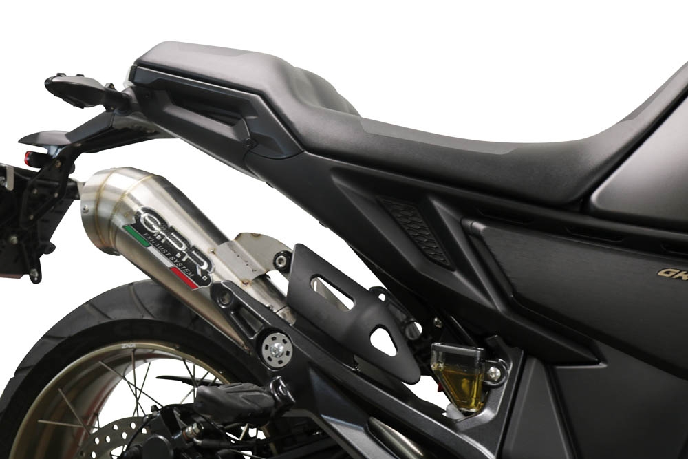 Exhaust compatible with Zontes 350 GK 2022-2024, Powercone Evo, Slip-on exhaust including removable db killer and link pipe, EPA-compliant 