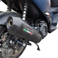 Exhaust compatible with Zontes M 125 2022-2024, Pentaroad Black, Full system exhaust, including removable db killer 