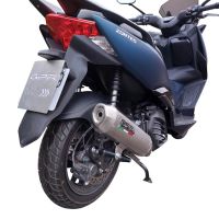 Exhaust compatible with Zontes M 125 2022-2024, Pentaroad Inox, Full system exhaust, including removable db killer 
