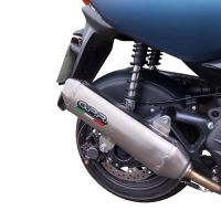 Exhaust compatible with Zontes M 125 2022-2024, Pentaroad Inox, Full system exhaust, including removable db killer 