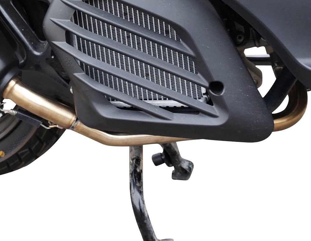 Exhaust compatible with Zontes M 125 2022-2024, Pentaroad Black, Full system exhaust, including removable db killer 